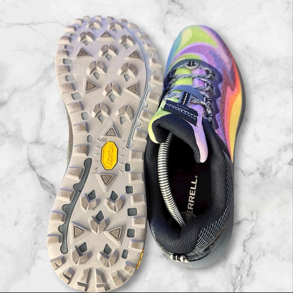 Merrell Mens Nova 3 Rainbow J067571 Multicolor Hiking Shoes Sneakers Size 9 - Picture 4 of 8
